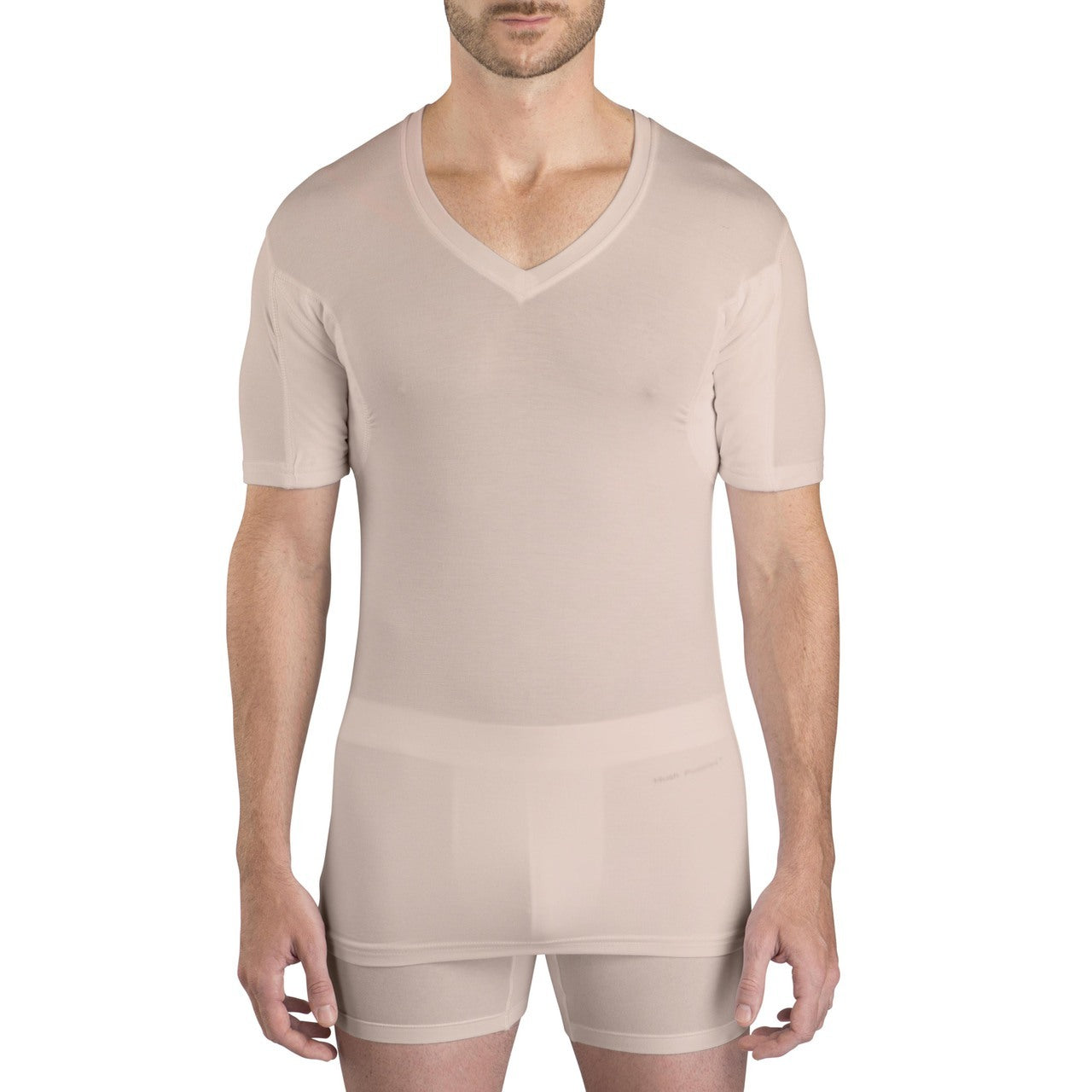 Men's Deep V-Neck Undershirt Modal Solid Sweatproof Anti-transpiration T Shirt