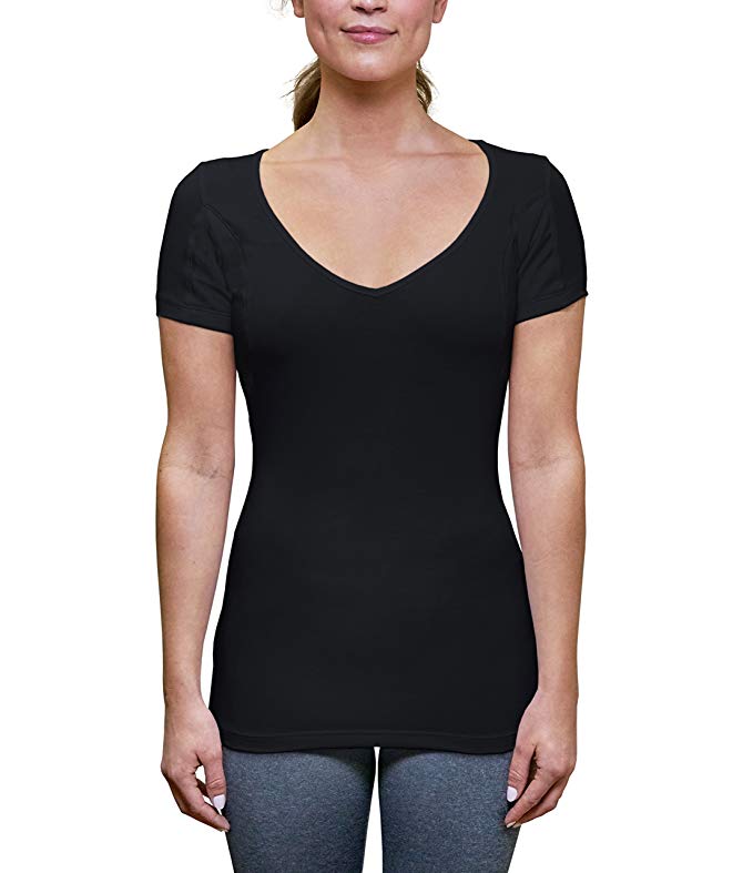 Women's Deep V-Neck Undershirt  anti perspiration t shirt