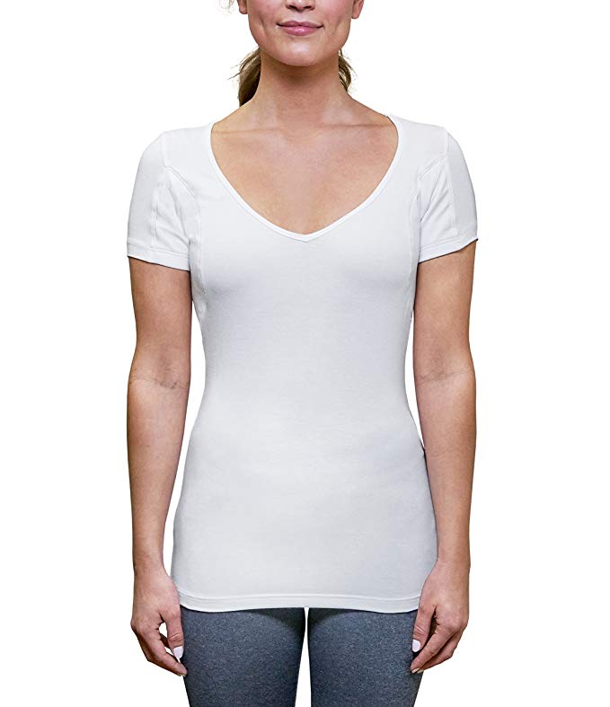 Women's Deep V-Neck Undershirt  anti perspiration t shirt