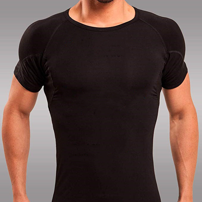 Men's Crew Neck Undershirt Sweatproof Anti-transpiration T Shirt