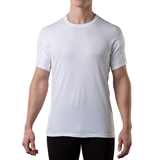 Men's Crew Neck Undershirt Sweatproof Anti-transpiration T Shirt