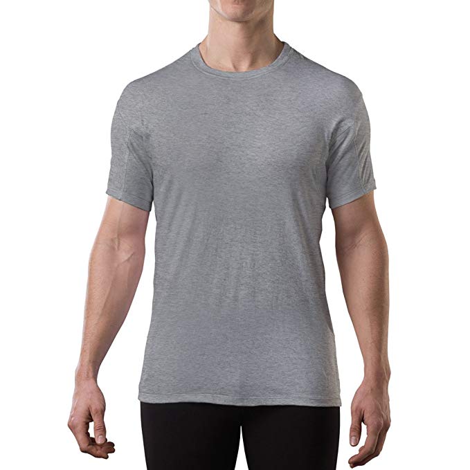 Men's Crew Neck Undershirt Sweatproof Anti-transpiration T Shirt