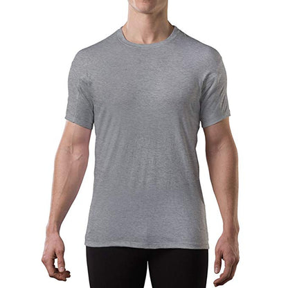No Sweat Anti-transpiration T Shirts Modal Crew Neck Sweatproof Undershirts with Pads