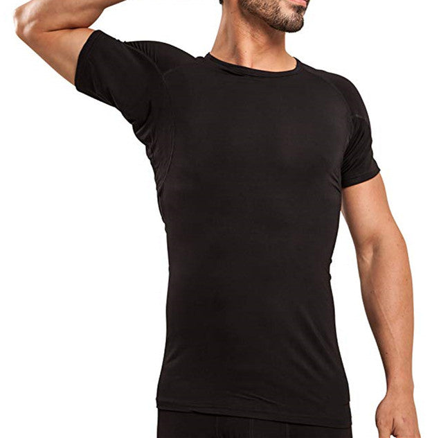 Men's Crew Neck Undershirt Sweatproof Anti-transpiration T Shirt