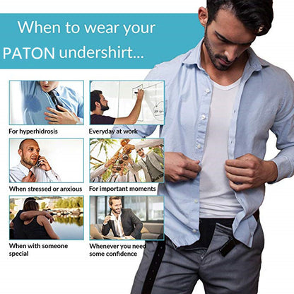 LUXURY QUALITY 10A Antibacterial and Anti-odor Sweat Defense Undershirt | Underarm Sweat Proof Micro Modal