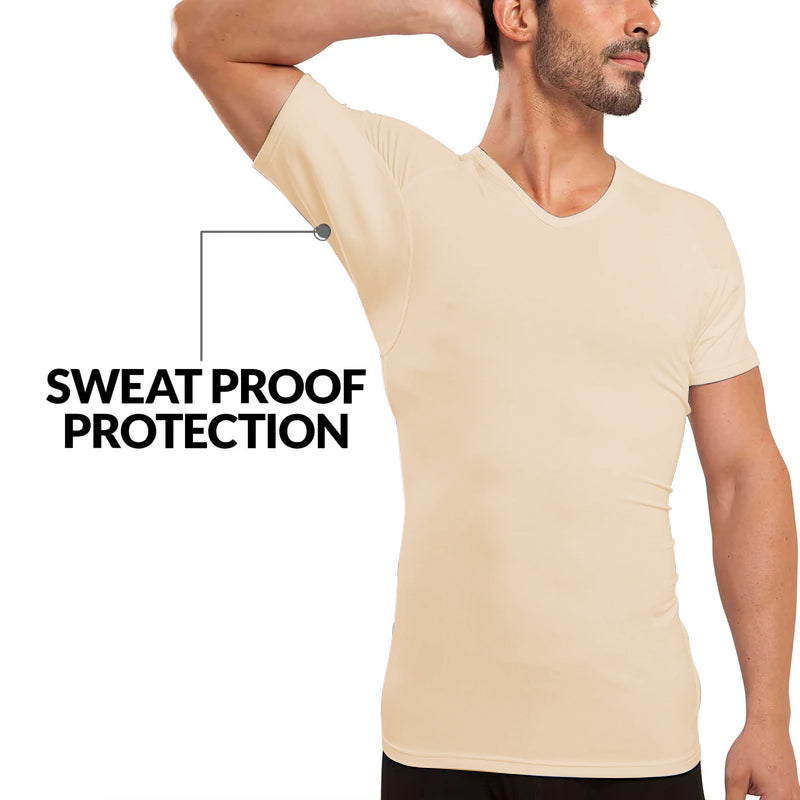 LUXURY QUALITY Say Goodbye to Pit Stains for Good 10A Antibacterial and Anti-odor SWEAT PROOF V-NECK UNDERSHIRT