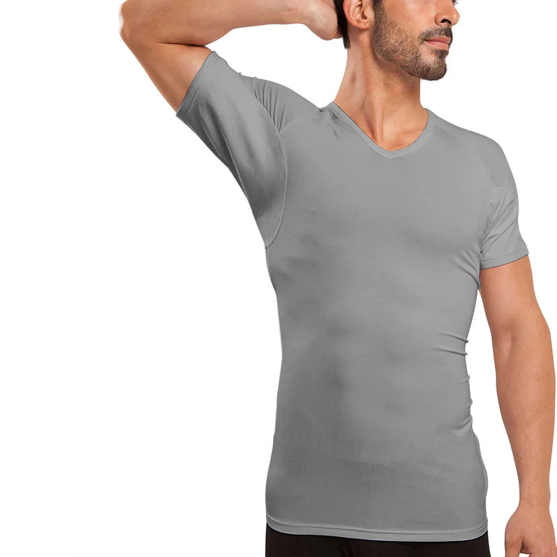 LUXURY QUALITY Say Goodbye to Pit Stains for Good 10A Antibacterial and Anti-odor SWEAT PROOF V-NECK UNDERSHIRT