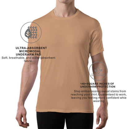 PATON LUXURY 10A Antibacterial and Anti-odor Moisture Wicking Micro Modal men Sweatproof T-Shirt Undershirt